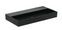 Ideal Standard Solos lavabo 1015 x 515 mm - noir - avec trou de robinet - sans trop-plein - aplati pour montage sur étagère - combiné avec les robinets Solos