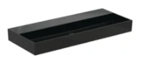 Ideal Standard Solos lavabo 1215 x 515 mm - black - sans trou de robinet - sans trop-plein - aplati pour montage sur étagère