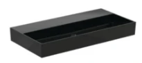 Ideal Standard Solos lavabo 1015 x 515 mm - noir - sans trou de robinet - sans trop-plein - aplati pour montage sur étagère