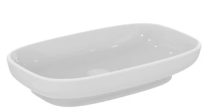 Ideal Standard i.life B lavabo à poser 600 x 370 mm - blanc - sans trou de robinet - sans trop-plein