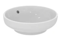 Ideal Standard i.life B lavabo à poser rond 400 mm - blanc - sans trou de robinet - avec trop-plein