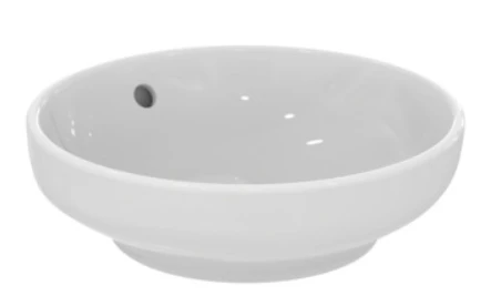 Ideal Standard i.life B lavabo à poser rond 400 mm - blanc - sans trou de robinet - avec trop-plein