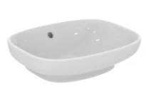 Ideal Standard i.life B lavabo à poser 450 x 370 mm - blanc - sans trou de robinet - avec trop-plein