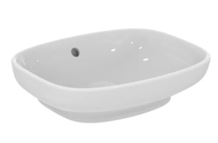 Ideal Standard i.life B lavabo à poser 450 x 370 mm - blanc - sans trou de robinet - avec trop-plein