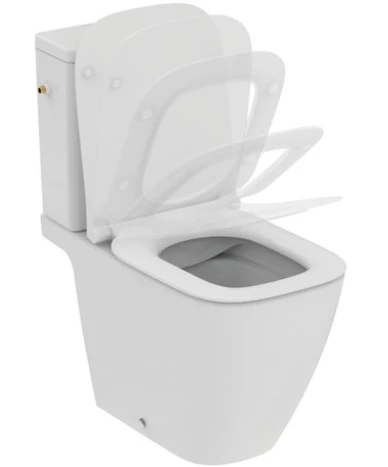 Ideal Standard i.life B pack wc à poser rimls+® sortie horizontale, abattant et couvercle sandwich slow closing et reservoir 3/6 litres (raccordement latéral)