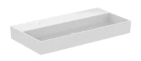 Ideal Standard Solos lavabo 1015 x 515 mm - blanc - avec trou de robinet - sans trop-plein - aplati pour montage sur étagère - combiné avec les robinets Solos