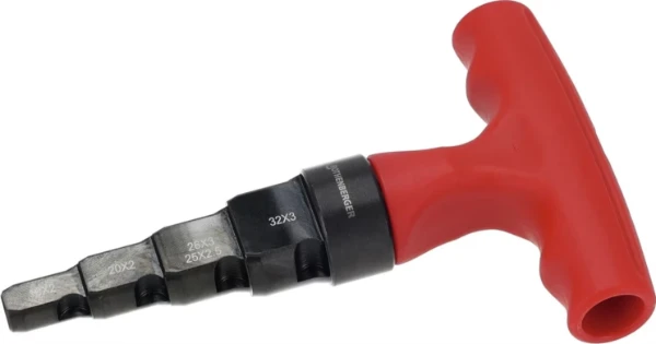 Rothenberger Rocaliber S - calibrage et ébavurage 16 - 20 - 26(25) - 32 mm - tool 2 en 1 avec fonction unique de cliquet!