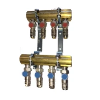 Comap SarfitSkin collecteur laiton complet 4/4 x 7 kr - avec SarfitSkin pushfitting 16 x 2 mm