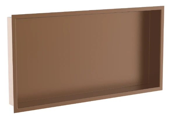 Procasa Vivo niche encastrée 600 x 300 x 70 mm - Brushed Copper PVD - cuivre brossé PVD