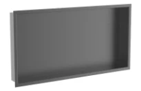 Procasa Vivo niche encastrée 600 x 300 x 70 mm - Gun Metal PVD - acier mat PVD