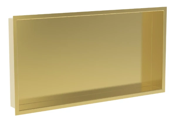 Procasa Vivo niche encastrée 600 x 300 x 70 mm - Brushed Gold PVD - or brossé PVD