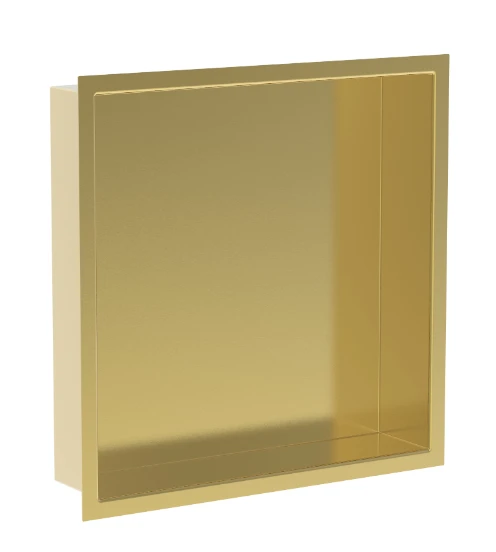 Procasa Vivo niche encastrée 300 x 300 x 70 mm - Brushed Gold PVD - or brossé PVD