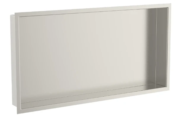 Procasa Vivo niche encastrée 600 x 300 x 70 mm - Nickel brossé PVD - brossé mat