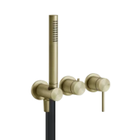 Gessi Bath-Shower 316 mitigeur douche 2 sorties - Bruched Brass PVD