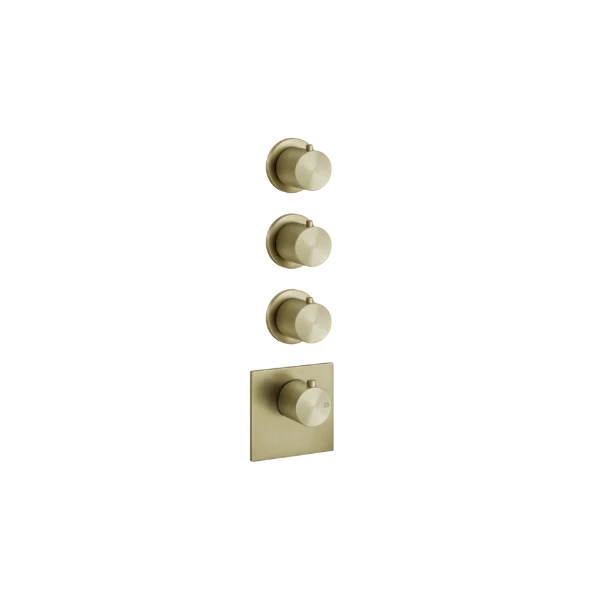 Gessi Bath-Shower 316 thermostat haut débit - Brushed Brass PVD