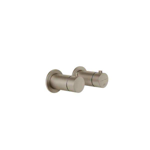 Gessi Anello thermostat de bain/douche 2 sorties - Finox Brushed Nickel