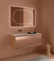 Inbani Alo Oval miroir 800 x 1600 mm - avec éclairage dimmable ovale