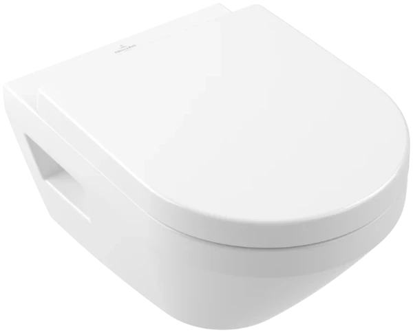 Villeroy & Boch Architectura hangtoilet PACK TwistFlush (hangtoilet + zitting met softclose) 370 x 530 mm - zonder spoelrand - wit