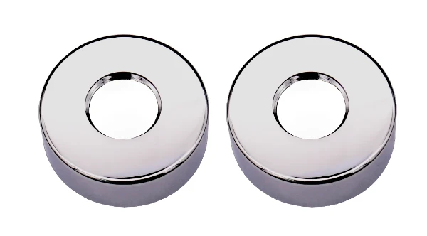 Procasa Rondo WSS rozetten rond 70 mm diep 26 mm (set van 2 stuks) - brushed nickel PVD