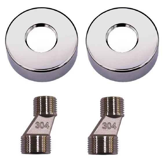 Procasa Rondo WSS roset 65 mm en s-koppeling (set van 2 stuks) - gun metal PVD
