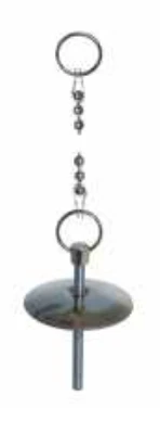 DBJ kraangatstop 40 mm met parelketting 300 mm