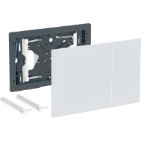 PLAQUE DE COMMANDE TOILETTE GEBERIT SIGMA 70 verre alimentation réseau/rinçage à 2 volumes (3/6L)