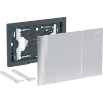 PLAQUE DE COMMANDE TOILETTE GEBERIT SIGMA 70 brosse verre alimentation réseau/rinçage à 2 volumes (3/6L)