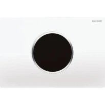 Geberit Sigma 10 plaque de commande toilette blanc lavage autom. chromé brillant