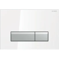 PLAQUE DE COMMANDE TOILETTE GEBERIT SIGMA 40 blanc synthetique reserv. a encastrer