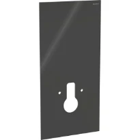 Geberit Monolith frontbekleding module hang-wc 101 cm zwart glas  (wc-bevestigingsbreedte 18 cm)
