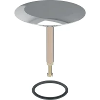 Geberit couvercle pour vidage baignoire avec bouton poussoir: chromé brillant