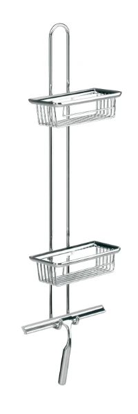 EMCO System2, étagère murale, 2 paniers profonds et 1 raclette, chromé
