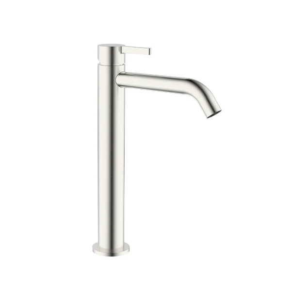 Procasa Vivo mitigeur lavabo rehaussé sans vidage - démarrage à froid - Brushed Nickel PVD - brossé mat PVD