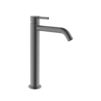 Procasa Vivo mitigeur lavabo rehaussé sans vidage - démarrage à froid - Gun Metal PVD - acier mat PVD