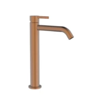 Procasa Vivo mitigeur lavabo rehaussé sans vidage - démarrage à froid - Brushed Copper PVD - cuivre brossé PVD