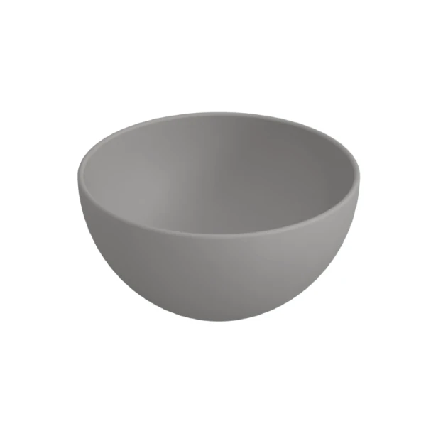 Procasa Obi lavabo à poser rond 240 x 240 x 120 mm - noir mat - céramique - sans trou de robinet - sans trop-plein