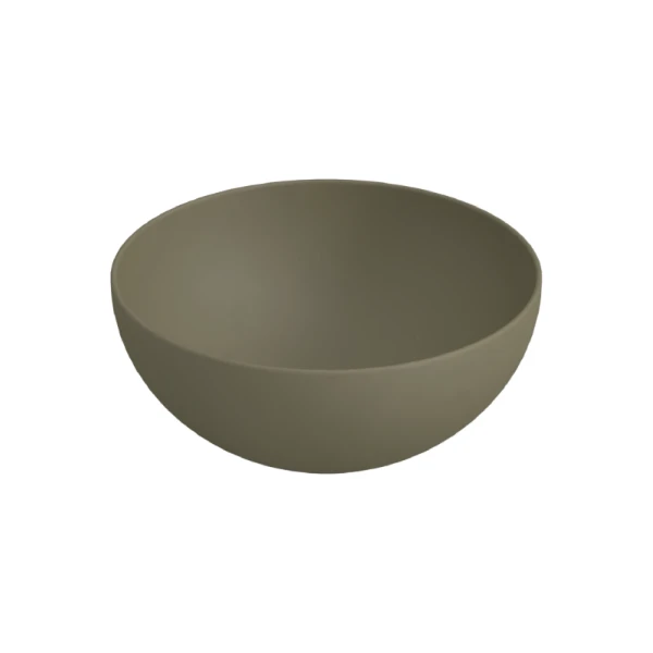 Procasa Obi lavabo à poser rond 400 x 400 x 165 mm - forêt - céramique - sans trou de robinet - sans trop-plein