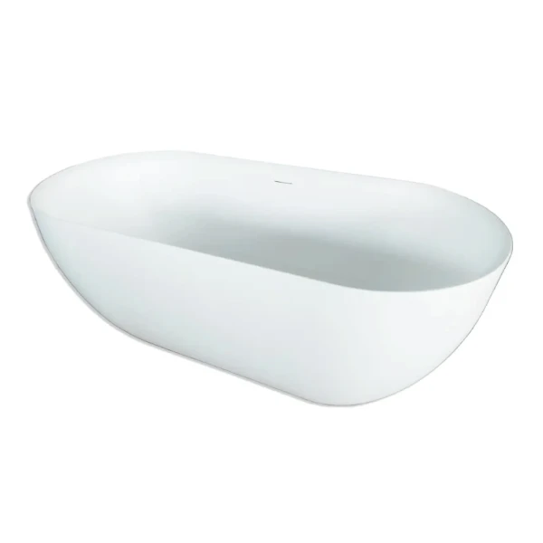 Procasa Obi vrijstaand bad 1700 x 780 mm - wit mat / wit mat - incl afvoer