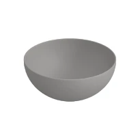 Procasa Obi lavabo à poser rond 400 x 400 x 165 mm - ciment - céramique - sans trou de robinet - sans trop-plein