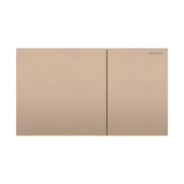 Geberit Sigma70 plaque de commande, brossé, revêtement facile à nettoyer, or rouge