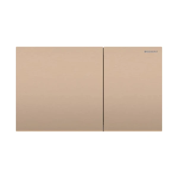 Geberit Sigma70 plaque de commande, brossé, revêtement facile à nettoyer, or rouge