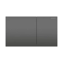 Geberit Sigma70 plaque de commande, brossé, revêtement facile à nettoyer, noir chromé