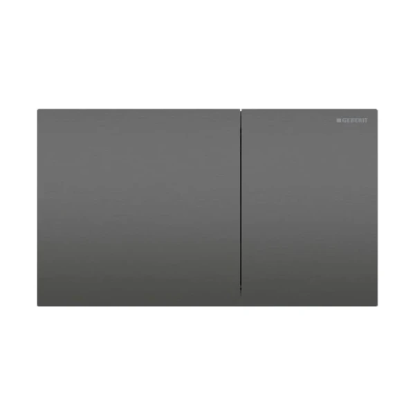 Geberit Sigma70 plaque de commande, brossé, revêtement facile à nettoyer, noir chromé
