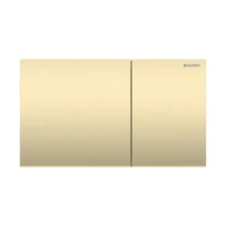 Geberit Sigma70 plaque de commande, brossé, revêtement facile à nettoyer, laiton