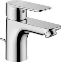 Hansa HansaBasic mélangeur lavabo avec vidage avec tirette - mousseur PCA® - chromé