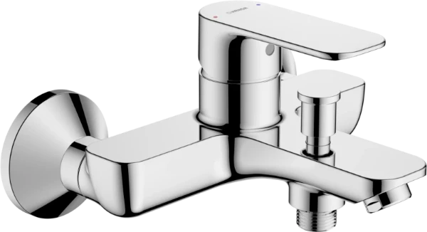 Hansa HansaBasic bad/douchemengkraan met omsteller - CASCADE® mousseur - chroom