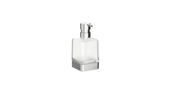 Inda Lea 1800 distributeur de savon pose libre en verre satiné - chromé