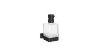 Inda Lea 1800 distributeur de savon en verre satiné - noir mat