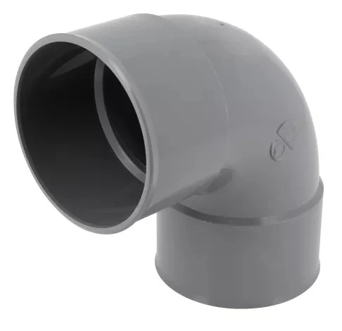 Nicoll PVC lijm bocht 87° FF 75 x 75 mm - grijs