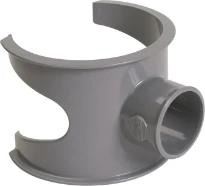 Nicoll PVC à coller selle 100 x 32 mm - gris
